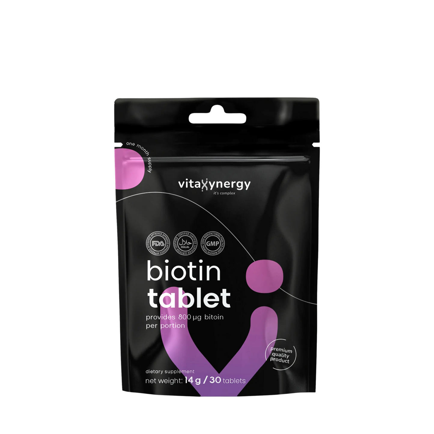 Biotin 10,000 mcg Tablets – Hair, Skin & Nails, 30 Tablets