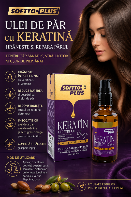 Keratin Hair Oil - Nourishes and Repairs Hair