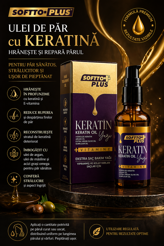 Keratin Hair Oil - Nourishes and Repairs Hair