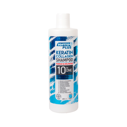 Șampon Fără Sare cu Keratină și Colagen