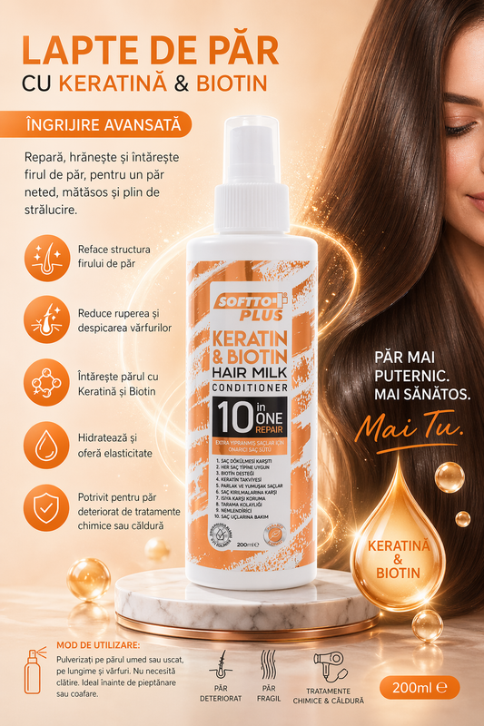 Hair Milk with Keratin and Biotin – Advanced Care for Fragile Hair