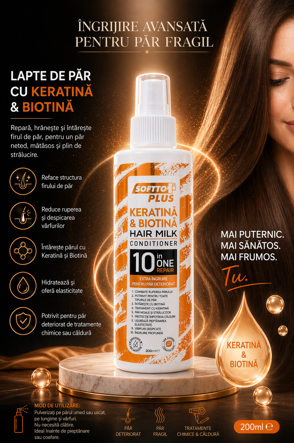 Hair Milk with Keratin and Biotin – Advanced Care for Fragile Hair