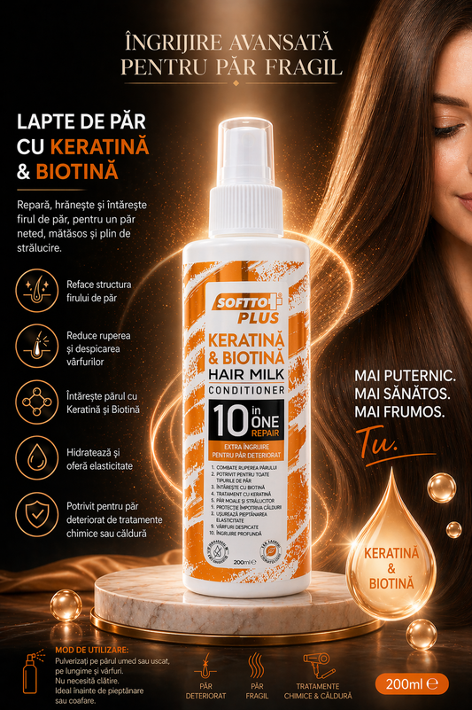 Hair Milk with Keratin and Biotin – Advanced Care for Fragile Hair