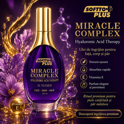 Miracle Complex – Ulei cu Acid Hialuronic pentru Față, Corp și Păr, 120 ml