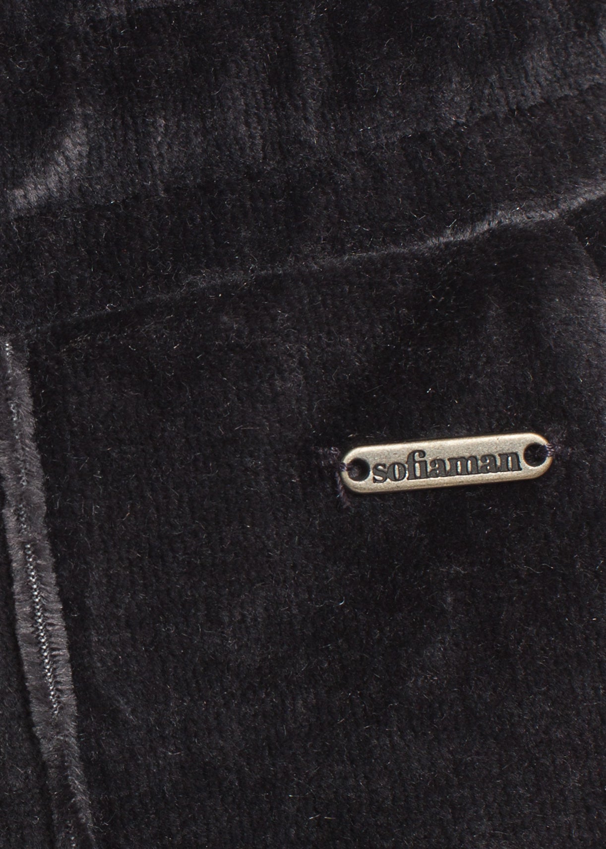 Pantaloni Damă Velvet Negru