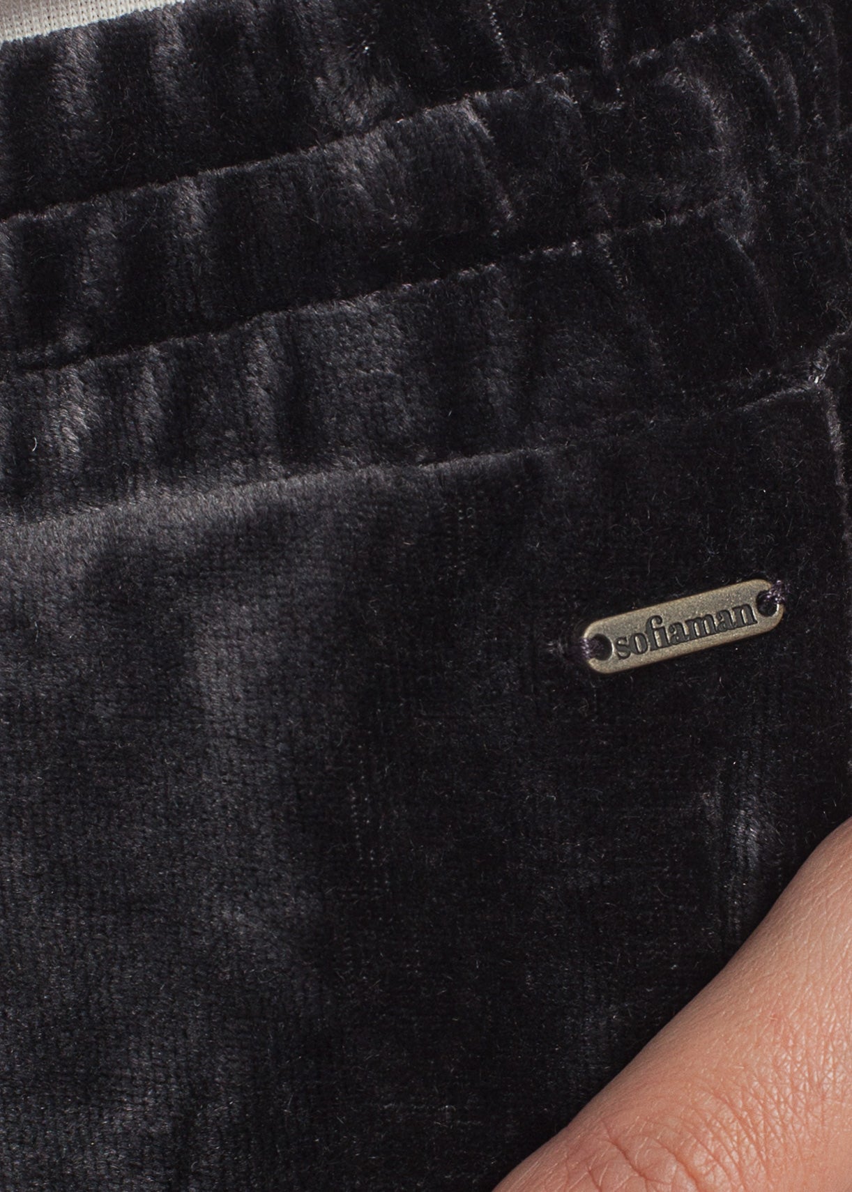 Pantaloni Damă Velvet negru