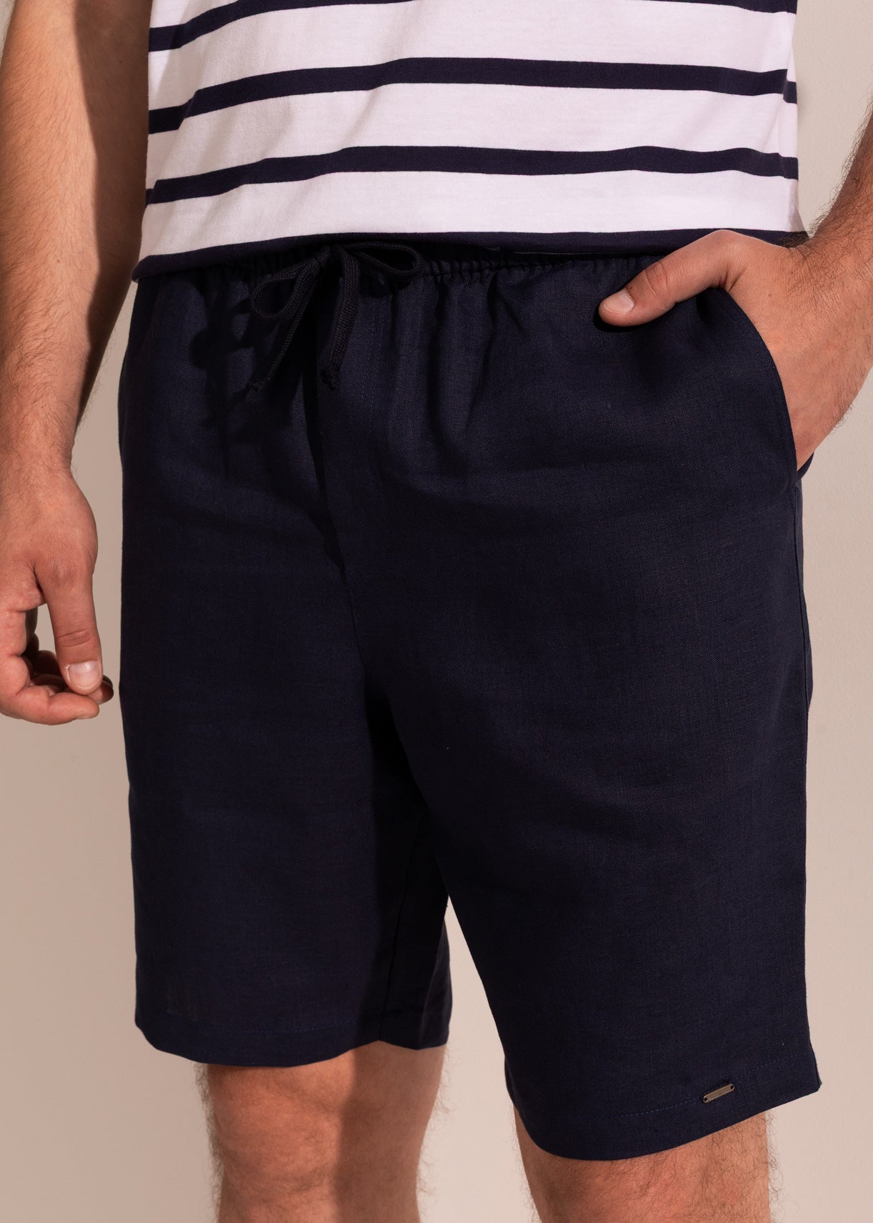 Pantaloni scurți bărbați Positano Bambus/In