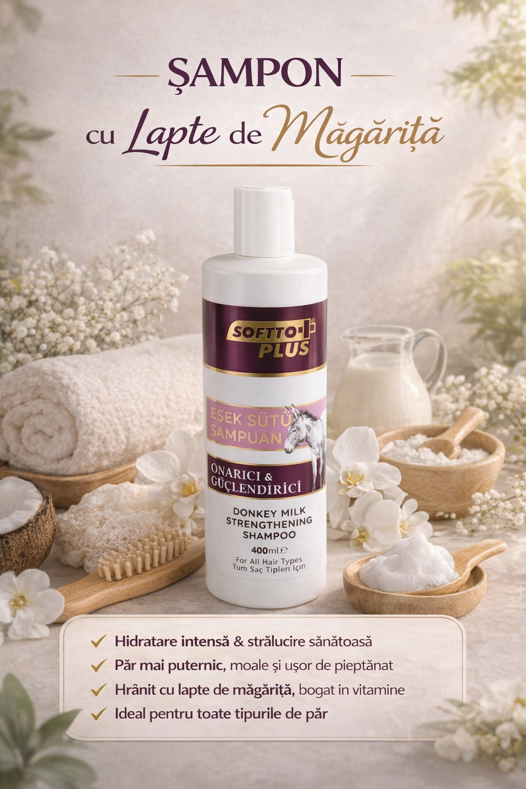 Repairing & Strengthening Shampoo with Donkey Milk