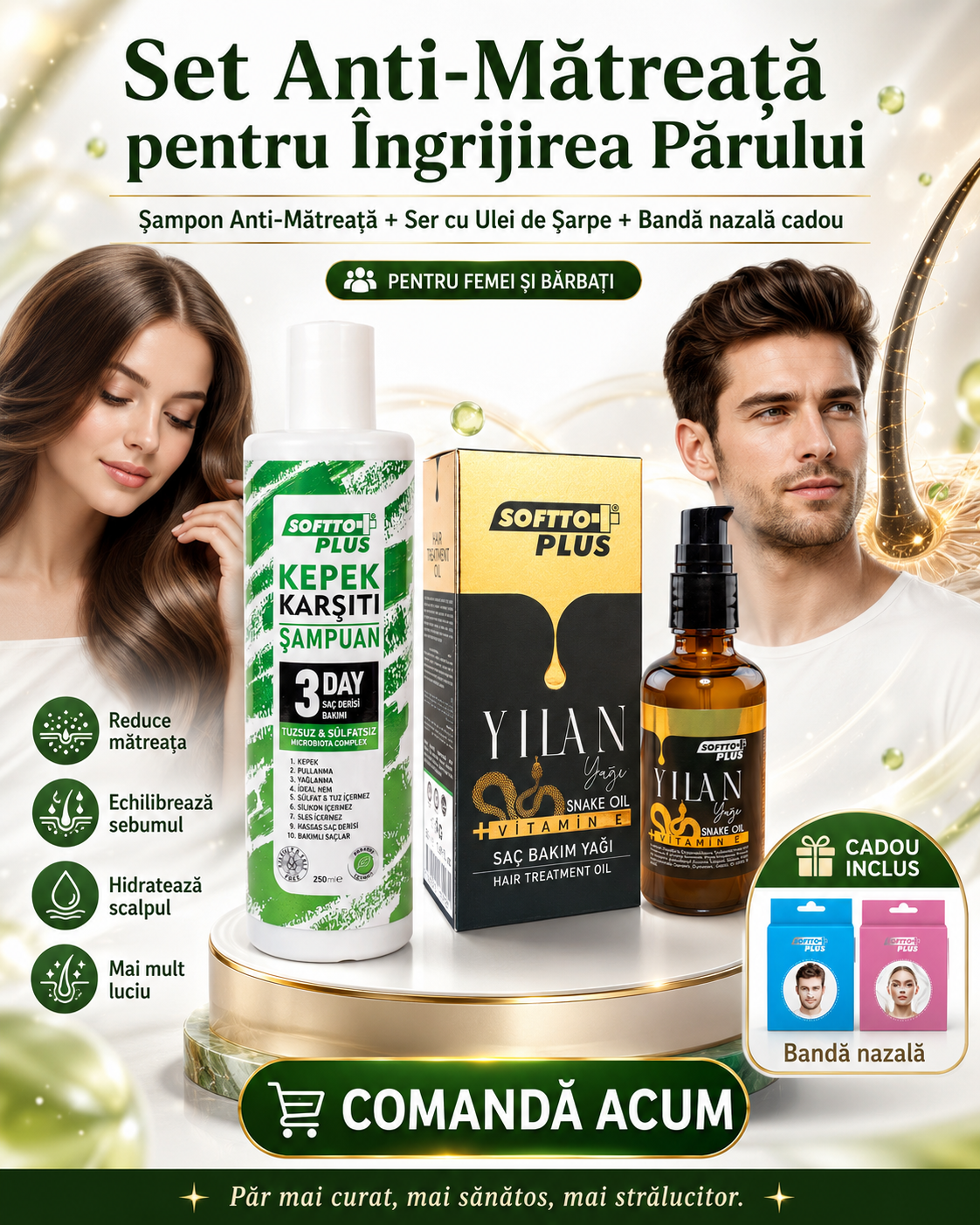 Anti-Dandruff Hair Care Set – For Hair with Dandruff