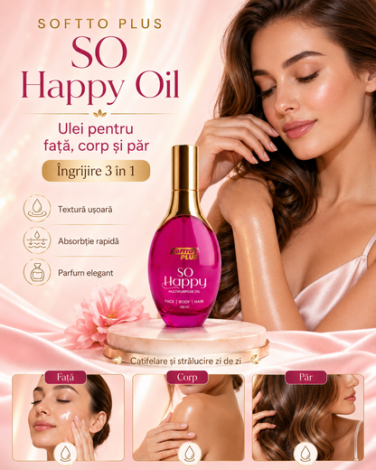 So Happy Oil – Ulei pentru Față, Corp și Păr, 120 ml