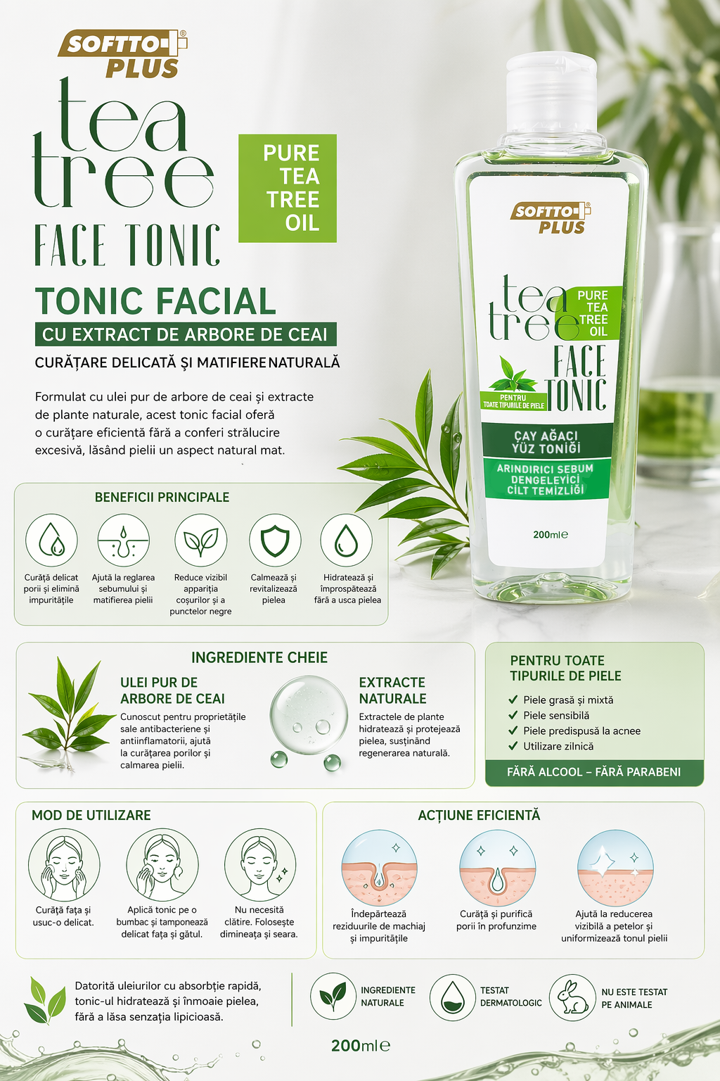Tea Tree Facial Toner 200 ml