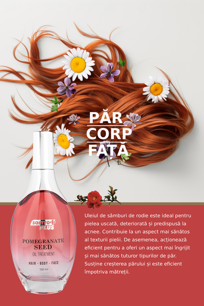 Ulei din Sâmburi de Rodie pentru Păr, Față și Corp – 120 ml