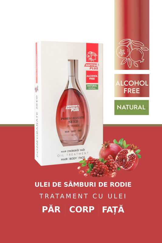 Ulei din Sâmburi de Rodie pentru Păr, Față și Corp – 120 ml